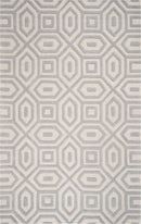 Rugs Wool Rugs 8x10 - 8' x 10'6" Wool Grey Area Rug HomeRoots