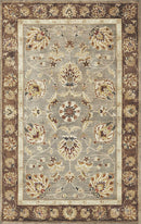 Rugs Wool Rugs 8x10 - 8' x 10'6" Wool Grey/Mocha Area Rug HomeRoots