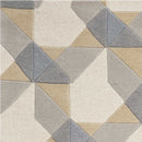 Rugs Wool Rugs 8x10 - 8' x 10'6" Wool Ivory/Grey Area Rug HomeRoots