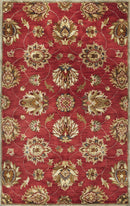 Rugs Wool Rugs 8x10 - 8' x 10'6" Wool Red Area Rug HomeRoots