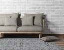Rugs Wool Rugs 8x10 - 8" X10" X 0.5" Gray Wool Area Rug HomeRoots