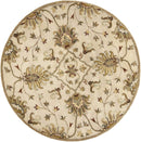 Rugs Woven Rug - 66" X 66" X 0.'5" Champagne Wool Rug HomeRoots