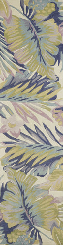 Rugs Woven Rug 66" X 66" X 0.'5" Pastel Wool Rug 5468 HomeRoots