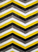 Rugs Yellow Rug - 22" x 26" x 1.2" Yellow Polyester Accent Rug HomeRoots