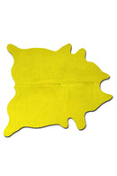 Rugs Yellow Rug - 72" x 84" Yellow, Cowhide - Rug HomeRoots