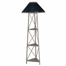 Rustic and Elegant Floor Lamp-Floor Lamps-black-metal plastic-JadeMoghul Inc.