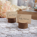 Rustic Real-Wood Place Card/Photo Holder (Set of 4)-Boy Wedding / Ring bearer-JadeMoghul Inc.