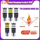 RXZ t10 w5w canbus car interior light 194 501 led 26 4014 SMD Instrument Lights bulb lamp dome light no error 12V 6000K JadeMoghul Inc.