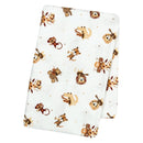 Safari Rock Band Flannel Swaddle Blanket-WHIM-U-JadeMoghul Inc.