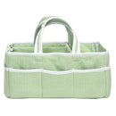 Sage Gingham Seersucker Storage Caddy-SRS-S-JadeMoghul Inc.