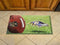Scraper Mat Custom Welcome Mats NFL Baltimore Ravens Scraper Mat 19"x30" Ball FANMATS
