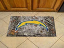 Scraper Mat Custom Welcome Mats NFL Los Angeles Chargers Scraper Mat 19"x30" Camo FANMATS