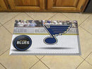 Scraper Mat Outdoor Welcome Mats NHL St Louis Blues Scraper Mat 19"x30" Puck FANMATS