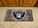 Scraper Mat Welcome Door Mat NFL Oakland Raiders Scraper Mat 19"x30" Camo FANMATS