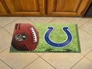 Scraper Mat Welcome Mat NFL Indianapolis Colts Scraper Mat 19"x30" Ball FANMATS