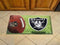 Scraper Mat Welcome Mat NFL Oakland Raiders Scraper Mat 19"x30" Ball FANMATS