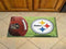 Scraper Mat Welcome Mat NFL Pittsburgh Steelers Scraper Mat 19"x30" Ball FANMATS