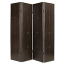 Screens Balcony Privacy Screen 1" x 76" x 84" Brown, Faux-leather Screen 4737 HomeRoots