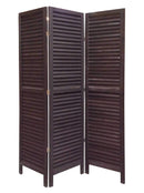 Screens Black Screen - 1" x 48" x 67" Black, Wood, Shutter - Screen HomeRoots