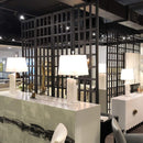 Screens Black Screen - 1" x 80" x 96" Black, 4 Panel, Floor, Wood, Window Pane - Screen HomeRoots