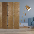 Screens Front Screen Doors - 1" x 63" x 72" Gold, Wood, Canvas Muse - Screen HomeRoots