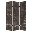 Screens Outdoor Privacy Screen - 1" x 48" x 72" Multi-Color, Wood, Canvas, Black Marble - Screen HomeRoots