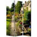 Screens Outdoor Privacy Screen - 1" x 48" x 72" Multi-Color, Wood, Canvas, English Garden - Screen HomeRoots