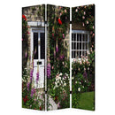 Screens Outdoor Privacy Screen - 1" x 48" x 72" Multi-Color, Wood, Canvas, English Garden - Screen HomeRoots