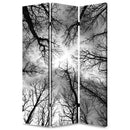 Screens Outdoor Privacy Screen - 1" x 48" x 72" Multi-Color, Wood, Canvas, Forest - Screen HomeRoots