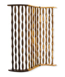 Screens Patio Screen - 59" x 3" x 74" Natural Brown, Wood - Screen HomeRoots