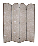 Screens Patio Screen Door - 1" x 80" x 84" Tan, Wood, Galore - Screen HomeRoots