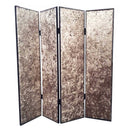 Screens Patio Screen Door 1" x 84" x 84" Bronze, Wood & Fabric Screen 4721 HomeRoots