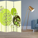 Screens Screen Door - 1" x 48" x 72" Multi-Color, Wood, Canvas, Floral Buds - Screen HomeRoots