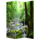 Screens Screen Door - 1" x 48" x 72" Multi-Color, Wood, Canvas, Meadows And Streams - Screen HomeRoots