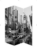 Screens Screen Door - 1" x 48" x 72" Multi-Color, Wood, Canvas, New York City - Screen HomeRoots