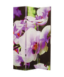 Screens Screen Door - 1" x 48" x 72" Multi-Color, Wood, Canvas Orchid - Screen HomeRoots