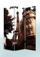 Screens Screen Door - 1" x 48" x 72" Multi-Color, Wood, Canvas, Paris - Screen HomeRoots