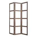 Screens Screen Door - 1" x 63" x 84" Brown, Wood, Glass - Screen HomeRoots