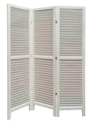 Screens White Screen - 1" x 48" x 67" White, Wood, Shutter - Screen HomeRoots