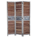 Screens Wood Screen Doors 1" x 47" x 67" Brown, Wood Screen 4727 HomeRoots