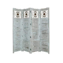 Screens Wood Screen Doors - 1" x 76" x 84" Blue, Wood- Screen HomeRoots