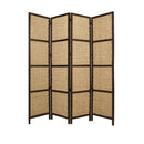 Screens Wood Screen Doors - 1" x 80" x 96" Brown, Wood, Braided Rope - Screen HomeRoots