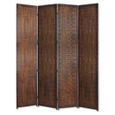 Screens Wood Screen Doors 1" x 84" x 84" Brown, Wood Screen 4905 HomeRoots