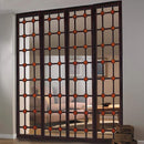 Screens Wood Screen Doors - 1" x 84" x 84" Brown, Wood - Screen HomeRoots