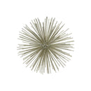 Sculptures Ornamental Metal Sea Urchin Sculpture On Stand, Large, Gold Benzara