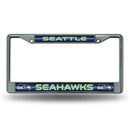 Best License Plate Frame Seahawks Bling Chrome Frame