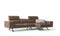 Sectionals Cheap Sectionals - 116" X 63" X 29" Taupe Leather Sectional & Chaise HomeRoots
