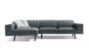 Sectionals Grey Sectional - 116" X 63" X 29" Gray Leather Sectional HomeRoots