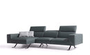 Sectionals Grey Sectional - 116" X 63" X 29" Gray Leather Sectional HomeRoots