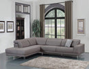 Sectionals Grey Sectional - 117" X 50" X 30" Gray LAF Sectional HomeRoots